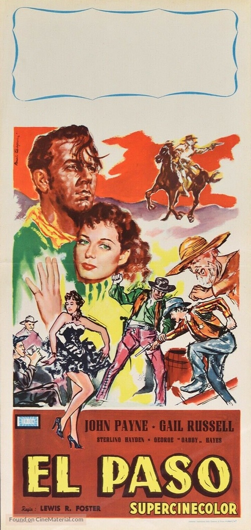 El Paso - Italian Movie Poster