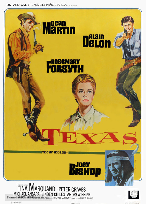Texas Across the River - Spanish Movie Poster