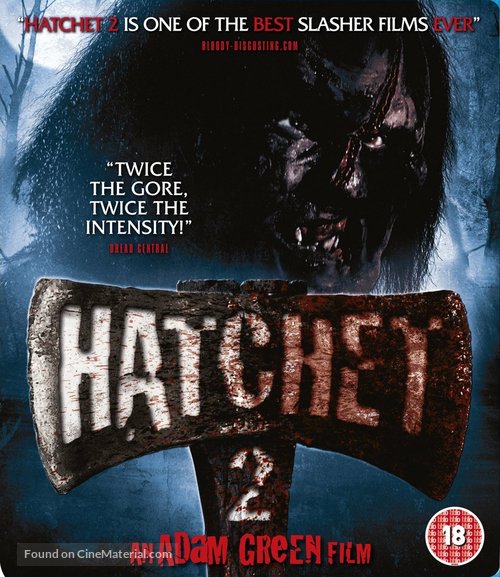 Hatchet 2 - British Blu-Ray movie cover