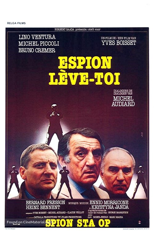 Espion, l&egrave;ve-toi - Belgian Movie Poster