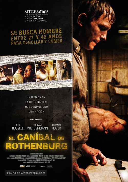 Rohtenburg - Spanish Movie Poster