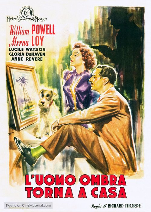 The Thin Man Goes Home - Italian Theatrical movie poster