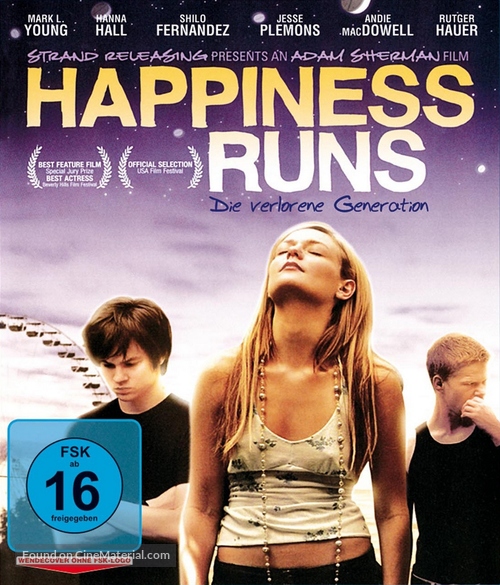 Happiness Runs - German Blu-Ray movie cover