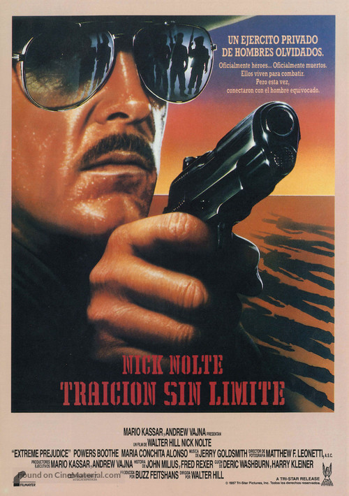 Extreme Prejudice - Spanish Movie Poster