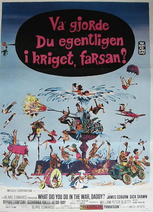 What Did You Do in the War, Daddy? - Swedish Movie Poster