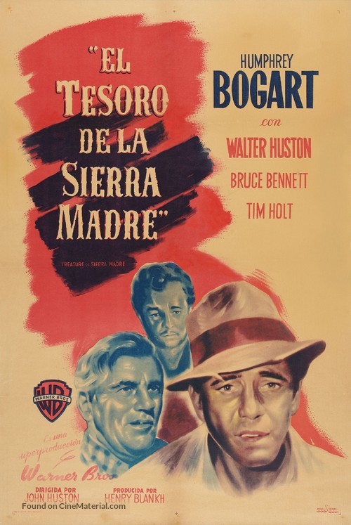 The Treasure of the Sierra Madre - Argentinian Movie Poster