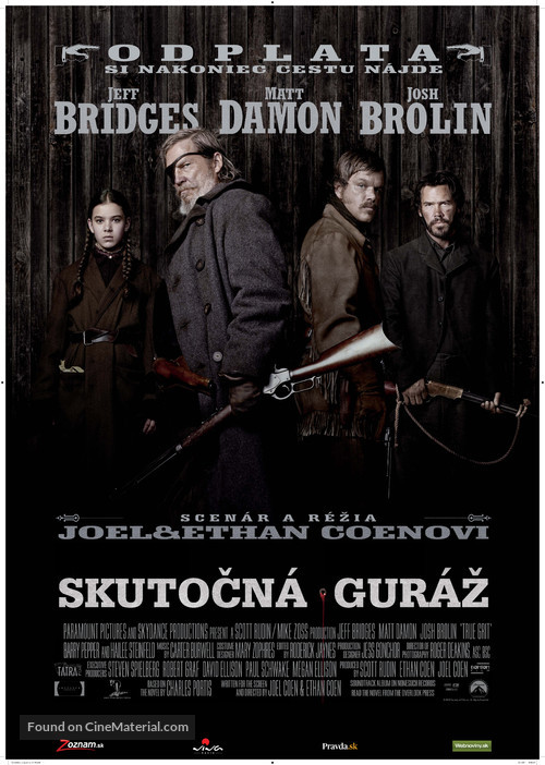 True Grit - Slovak Movie Poster