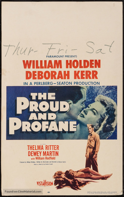 The Proud and Profane - Movie Poster