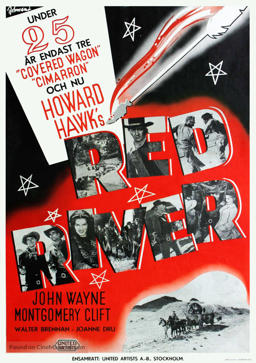 Red River - Swedish Movie Poster