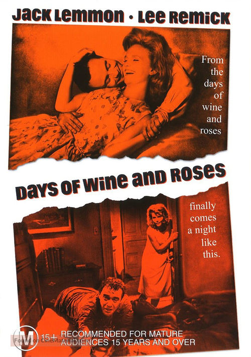 Days of Wine and Roses - Australian DVD movie cover
