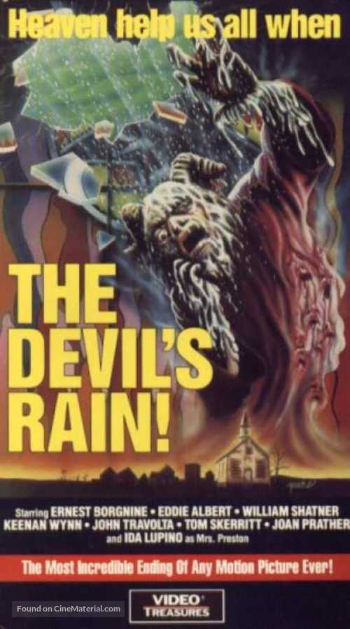 The Devil&#039;s Rain - VHS movie cover