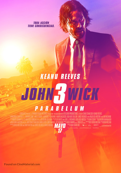 John Wick: Chapter 3 - Parabellum - Mexican Movie Poster