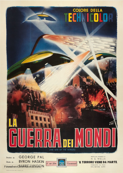 The War of the Worlds - Italian Movie Poster