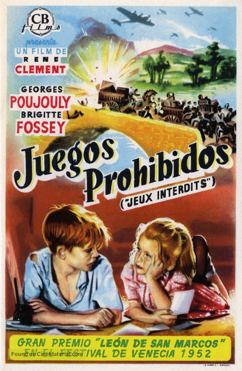 Jeux interdits - Spanish Movie Poster