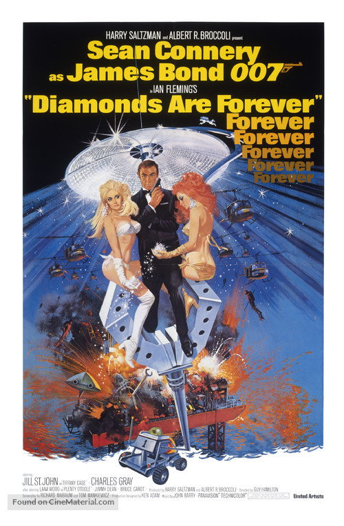 Diamonds Are Forever - Theatrical movie poster