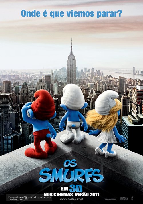 The Smurfs - Portuguese Movie Poster