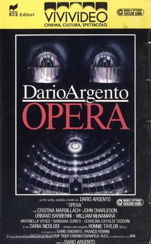 Opera - Italian VHS movie cover