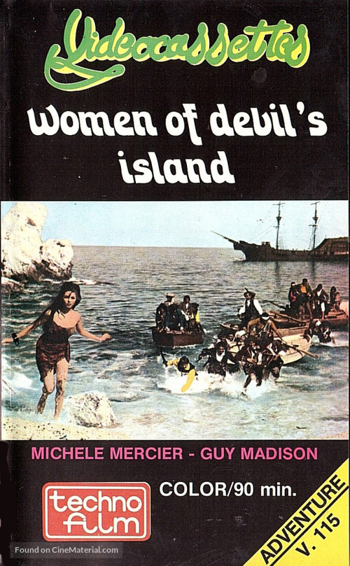 Women of Devil&#039;s Island - Finnish VHS movie cover