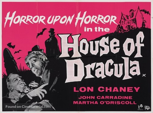 House of Dracula - British Re-release movie poster