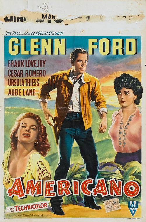 The Americano - Belgian Movie Poster