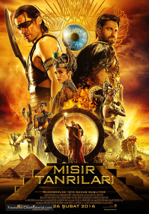 Gods of Egypt - Turkish Movie Poster