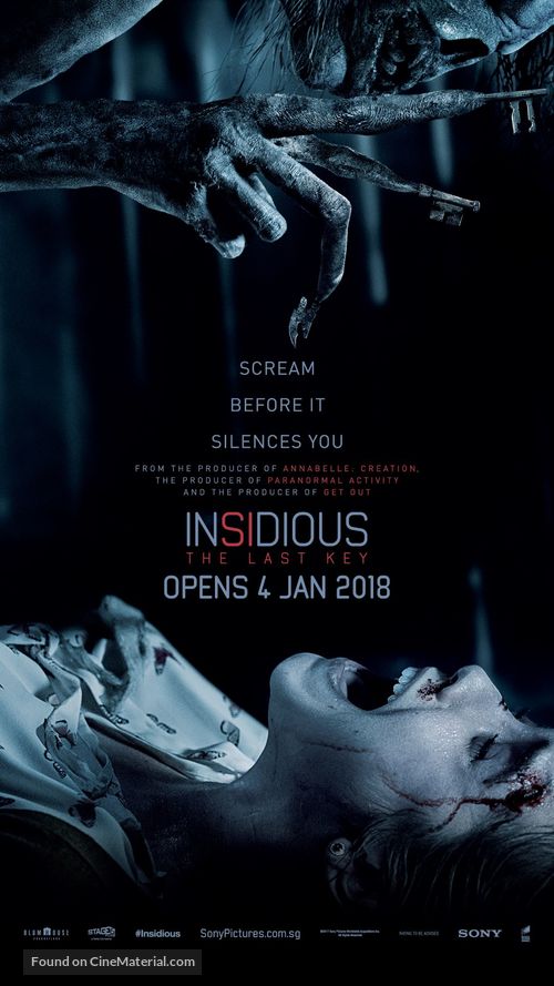 Insidious: The Last Key - Singaporean Movie Poster