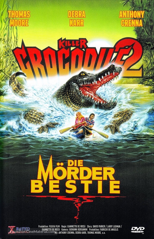 Killer Crocodile II - German DVD movie cover