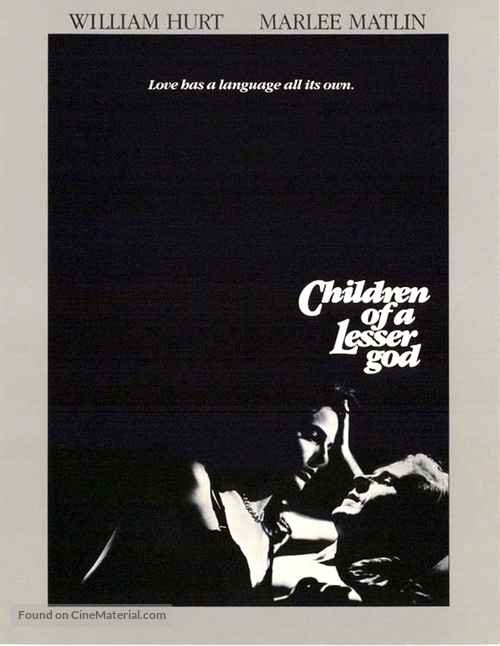 Children of a Lesser God - Movie Poster