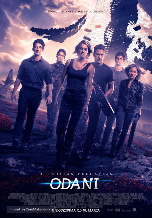 The Divergent Series: Allegiant - Serbian Movie Poster