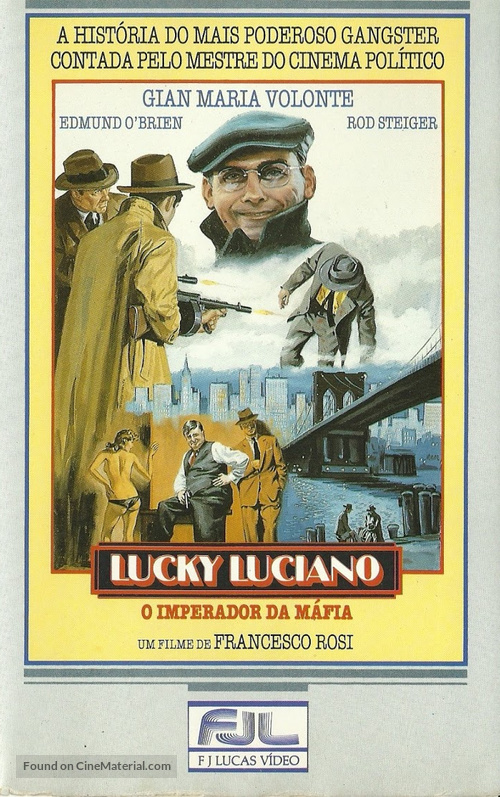 Lucky Luciano - Brazilian VHS movie cover