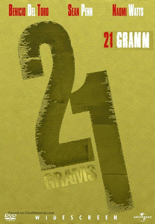 21 Grams - Hungarian DVD movie cover