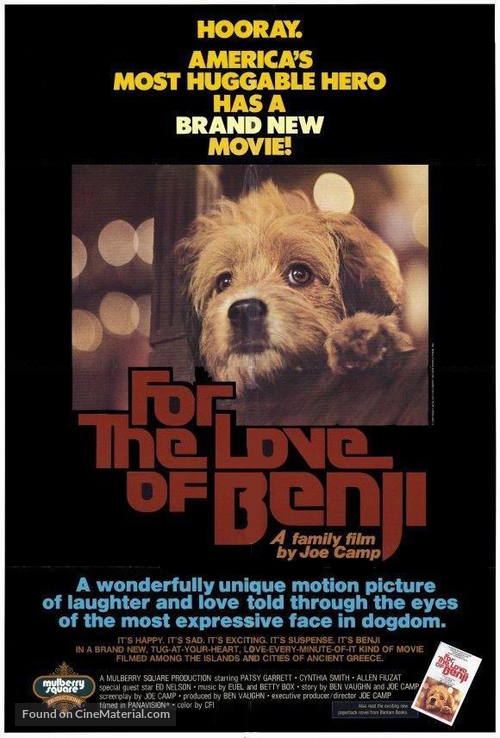 For the Love of Benji - Movie Poster