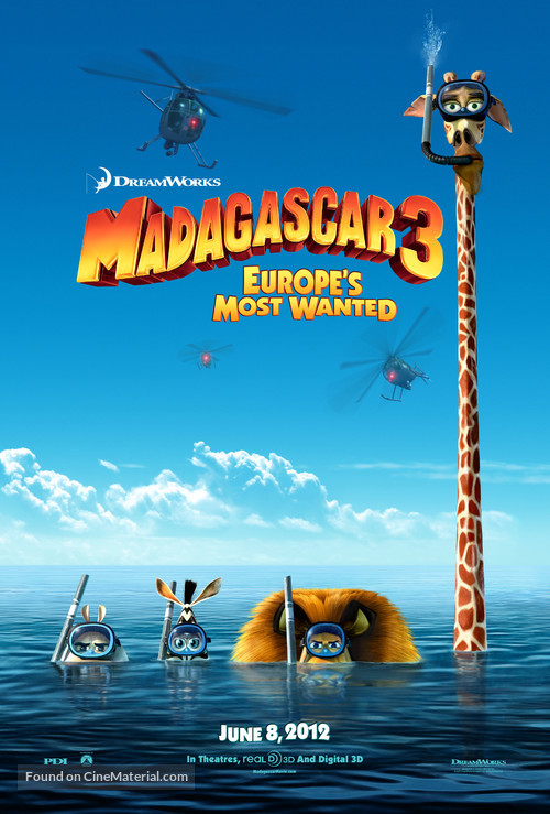 Madagascar 3: Europe&#039;s Most Wanted - Movie Poster