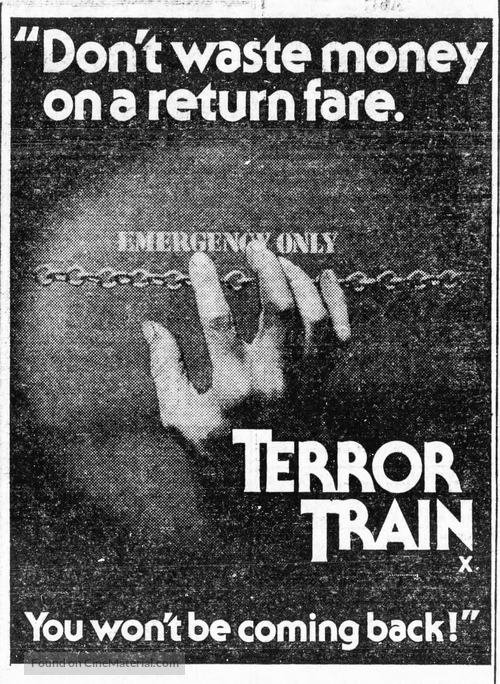 Terror Train - British poster