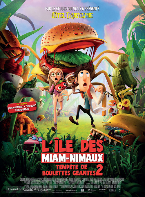 Cloudy with a Chance of Meatballs 2 - French Movie Poster