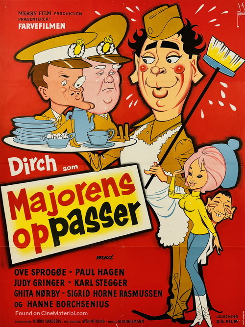 Majorens oppasser - Danish Movie Poster