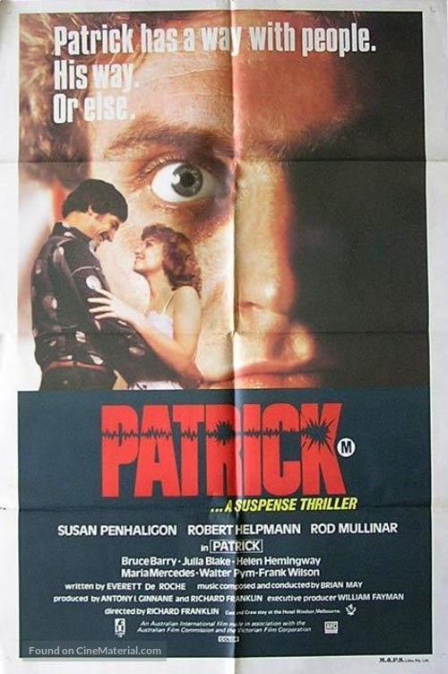 Patrick - Australian Movie Poster