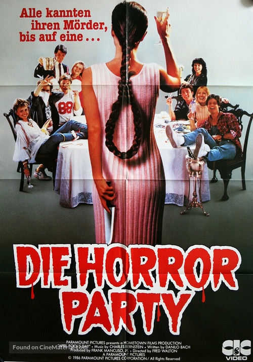 April Fool&#039;s Day - German Video release movie poster