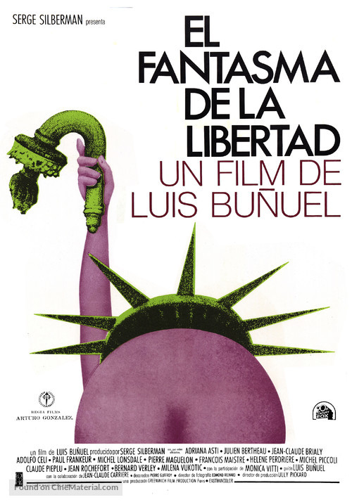 La fant&ocirc;me de la libert&eacute; - Spanish Movie Poster