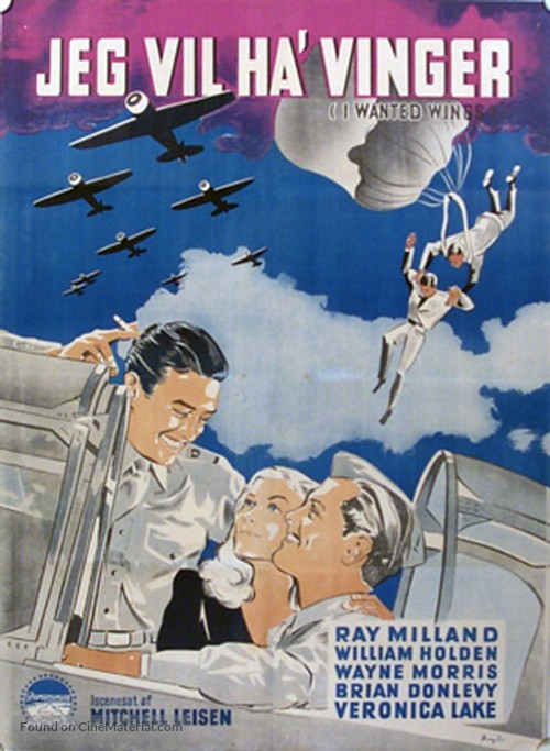 I Wanted Wings - Danish Movie Poster