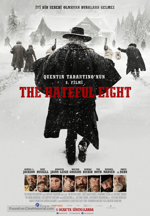 The Hateful Eight - Turkish Movie Poster