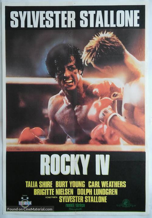 Rocky IV - Turkish Movie Poster