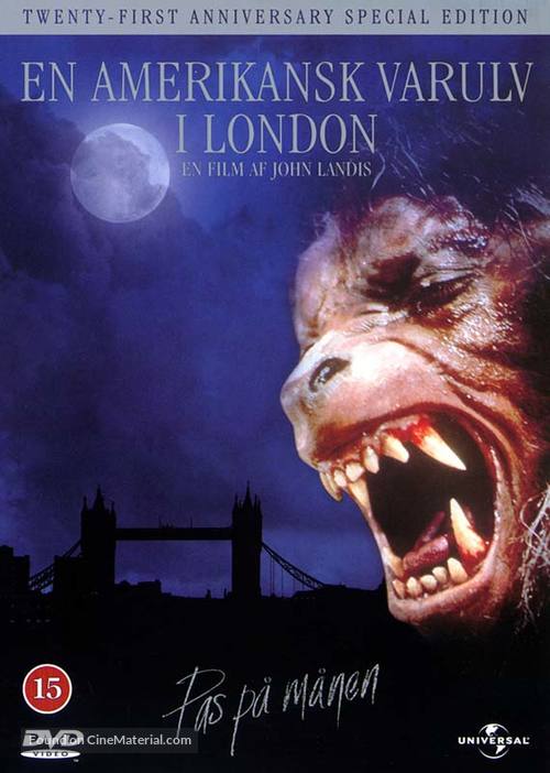 An American Werewolf in London - Danish DVD movie cover