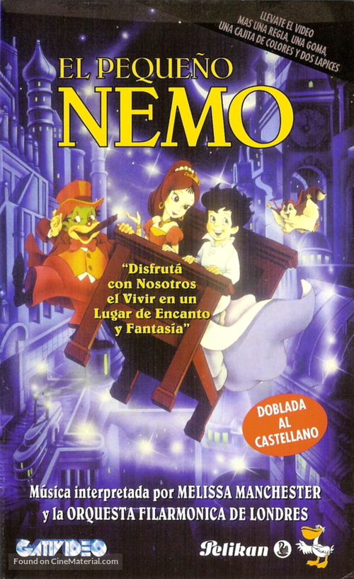 Little Nemo: Adventures in Slumberland - Argentinian VHS movie cover