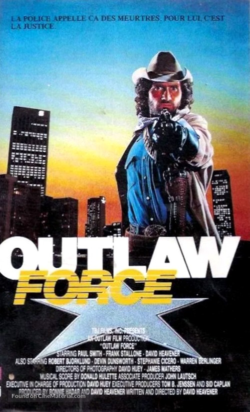 Outlaw Force - French VHS movie cover
