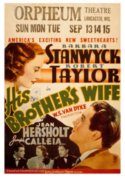 His Brother&#039;s Wife - Movie Poster