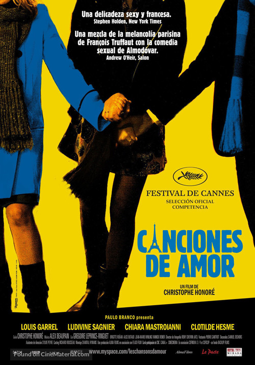 Les chansons d&#039;amour - Argentinian Movie Poster