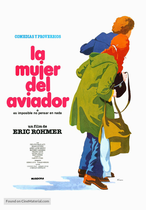 Femme de l&#039;aviateur, La - Spanish Movie Poster