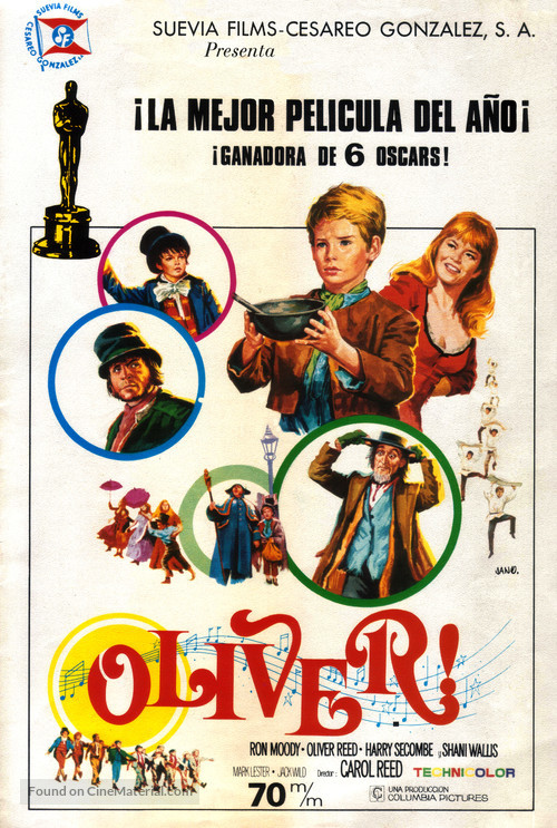 Oliver! - Spanish Movie Poster