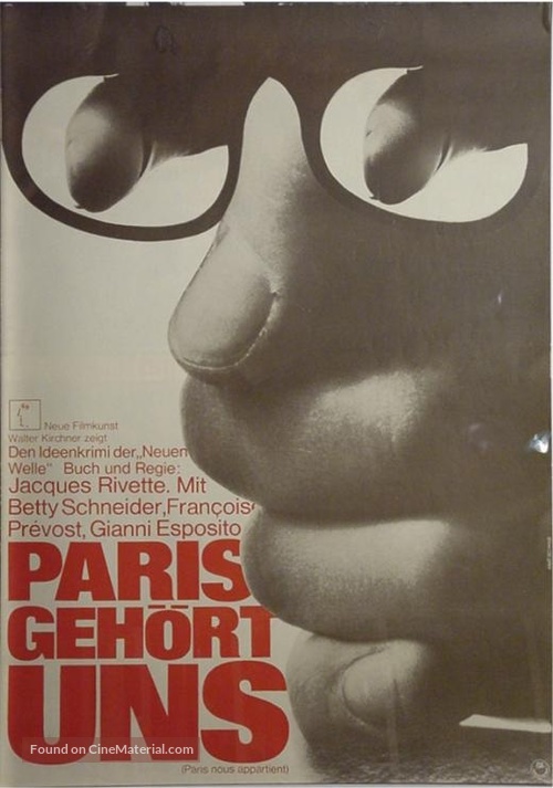 Paris nous appartient - German Movie Poster